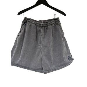 Crazy Shirts Hawaii SHORTS Mens L 5" Black CRATER DYED Twill CrazyShorts Vintage